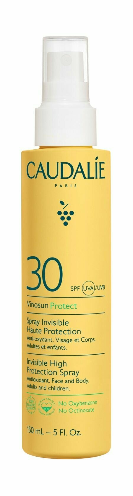 CAUDALIE Vinosun Солнцезащитное молочкоспрей для лица и тела SPF 30 150 мл