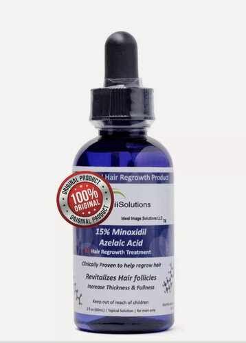 Изображение товара Лосьон iiSolutions "Azelaic Acid", для бороды и волос, с дозатором, 60 мл