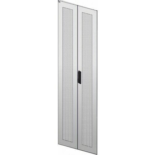 IEK ITK дверь, перфорированная двустворчатая для шкафа LINEA N 42U 600мм сер LN35-42U6X-D2P