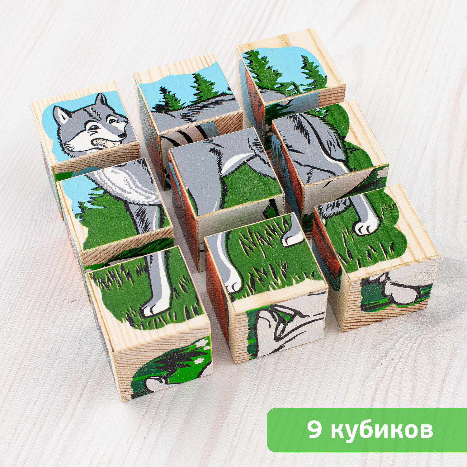 Кубики Томик Животные леса - фото №4