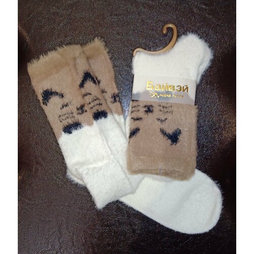 фото Носки , 2 пары, размер 37-41, белый вашехобби