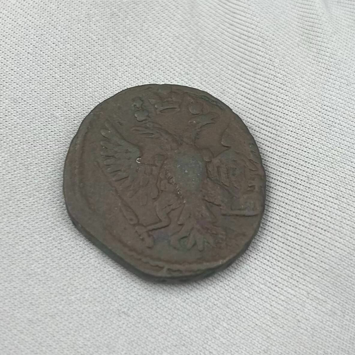 Монета Деньга 1749 год, медь, Елизавета Петровна! Царская Россия! Редкость!