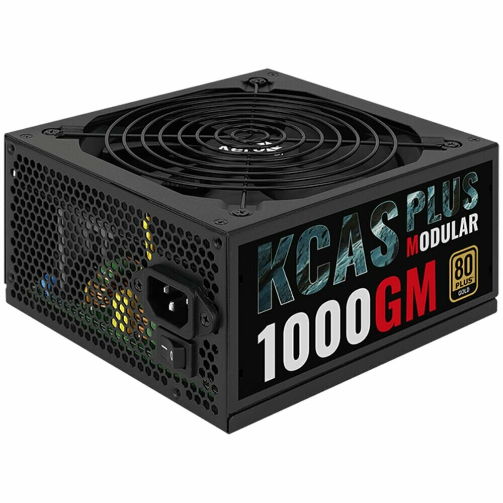 Блок питания AEROCOOL KCAS PLUS 1000GM, 1000Вт, 140мм, черный, retail [acpg-kpk0fec.11] - фото №17