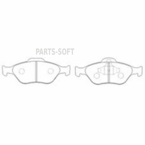 AIKO PF5495 Колодки FORD Fiesta, Fusion, MAZDA 2, Demio (2000-2007) передние