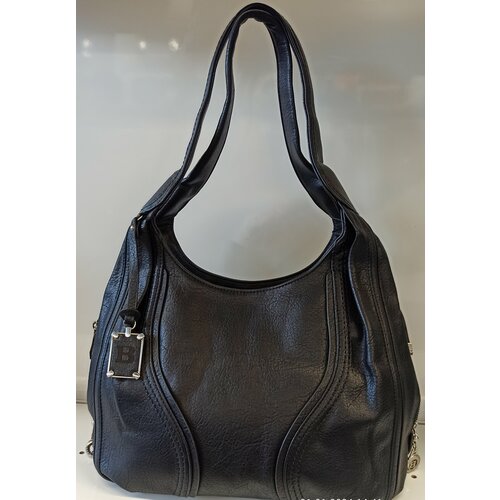 Сумка шоппер Benlinez, фактура гладкая, черный