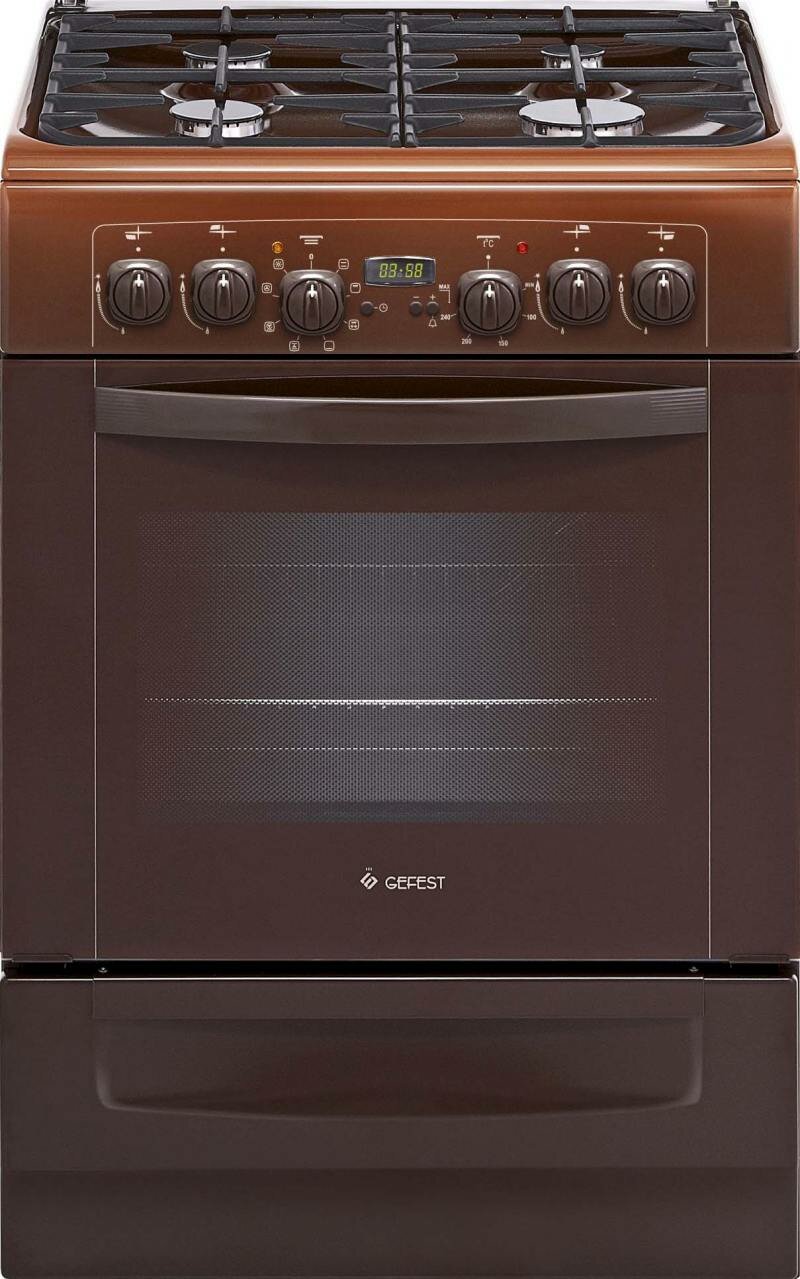 Газовая плита GEFEST , электрическая духовка, коричневый - фото №6