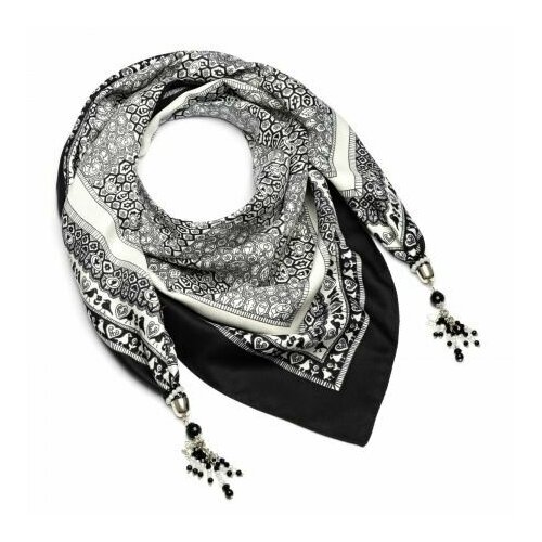 фото Платок foxtrot, черный, белый