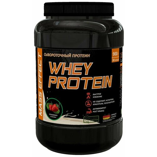 MASS EFFECT Сывороточный Протеин 900г протеин whey protein shake power pro 900 г вкус банан