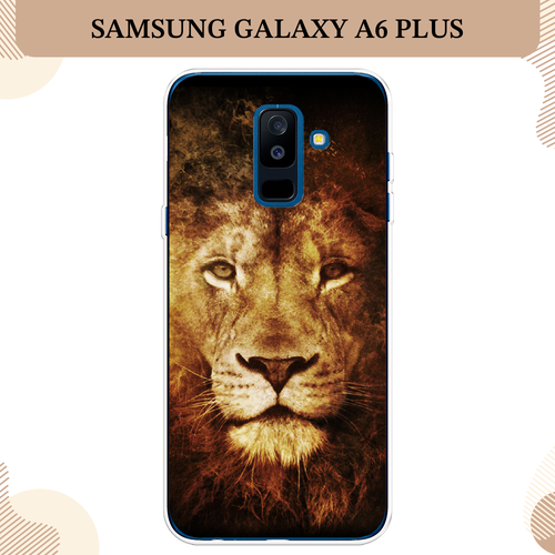 Силиконовый чехол Лев на Samsung Galaxy A6 Plus / Самсунг Галакси A6 Плюс
