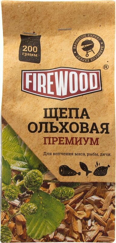 Щепа для копчения ольховая 200 гр FIREWOOD - фото №9