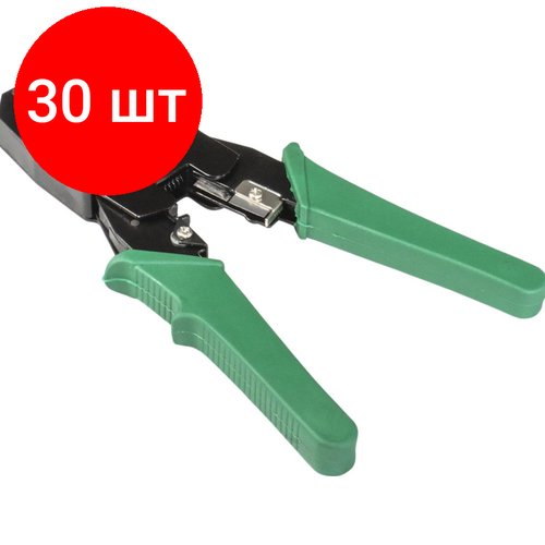 Комплект 30 штук, Инструмент HT- 2007 ExeGate для обжима RJ-45, RJ-11/12, компл