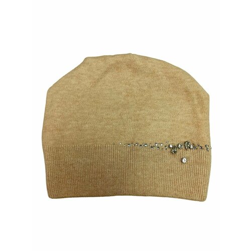 фото Шапка бини scandza, размер 56-58, бежевый