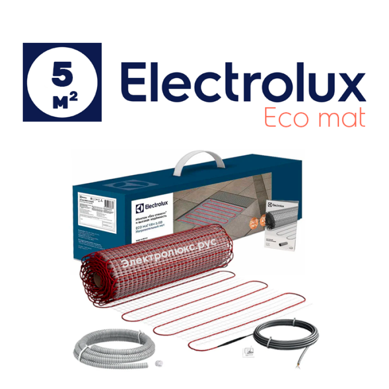 Теплый пол электрический Electrolux Eco Mat EEM 2-150-5 м2 нагревательный мат 5 м2