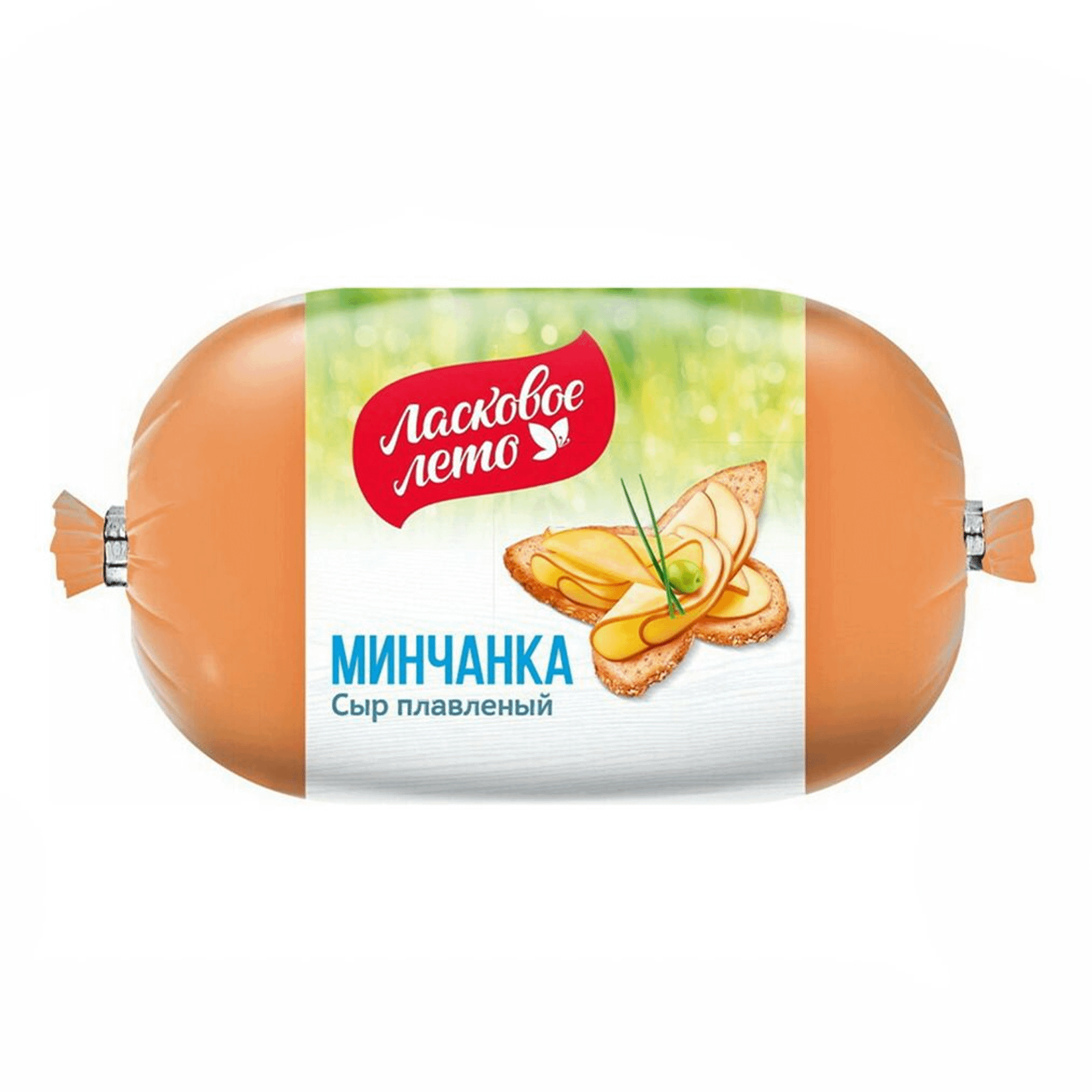 Сыр плавленый Ласковое лето Минчанка колбасный копченый 40%