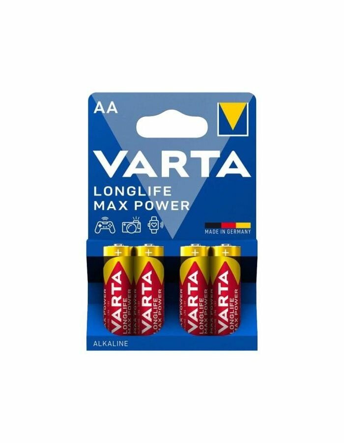 Батарейки Varta LR6 Longlife Power Max 4706 BL4 - фото №3