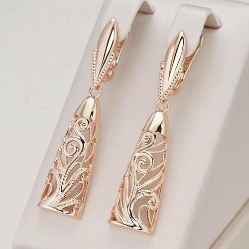 Серьги Rigant, размер 50 мм, золотой