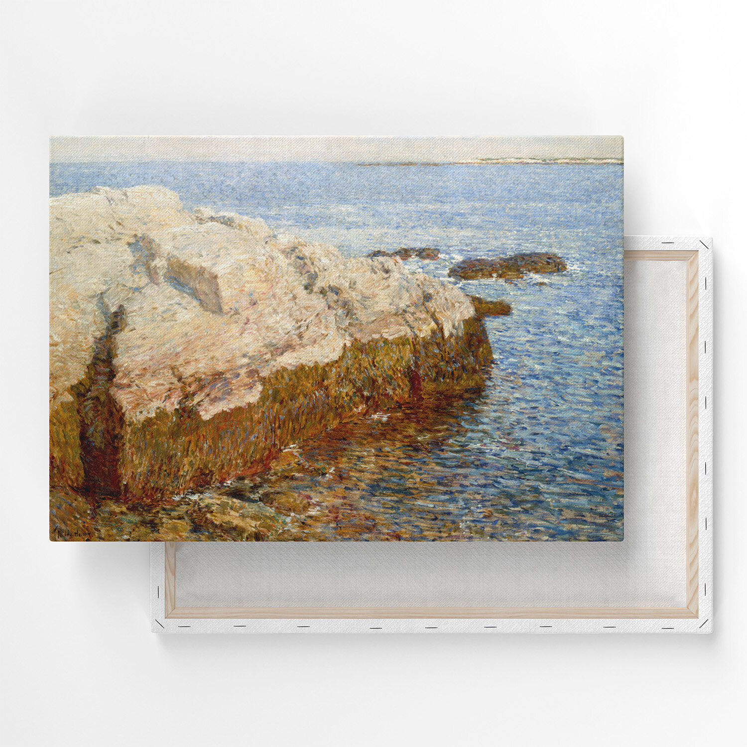 Картина на холсте, репродукция / Чайльд Гассам - Cliff Rock - Appledore / Размер 40 x 53 см