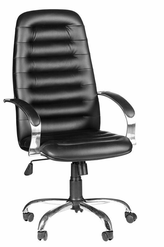 Компьютерное кресло Зорба CH офисное, обивка: натуральная кожа, цвет: черный