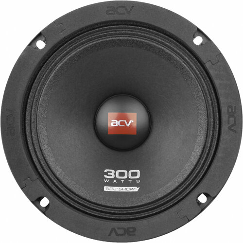 Колонки автомобильные ACV MS-6PRO без решетки 300Вт 100дБ 4Ом 165см 6 12дюйм ком2кол среднечастотные однополосные 3996₽
