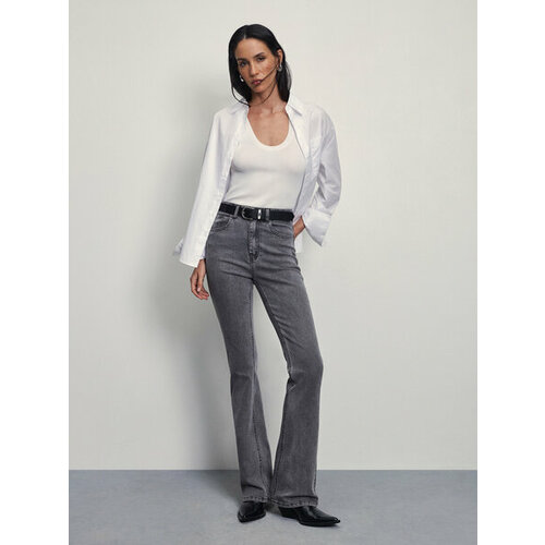 фото Джинсы zarina, размер l (ru 48)/170, серый