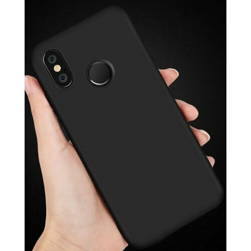 Xiaomi Redmi 6 Pro Силиконовый чёрный чехол для ксиоми редми нот 6 про бампер накладка