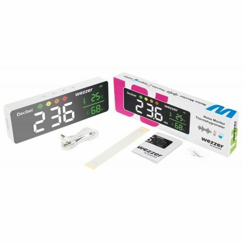 Шумомер-термогигрометр Levenhuk Wezzer Teo TH70 81411 Levenhuk 81411 669000₽