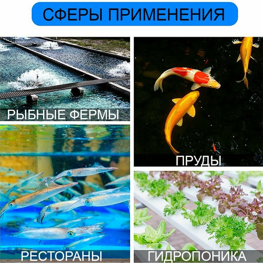 Компрессор для пруда септика аквариума, ACO 007 Grech, 90 л/мин, до 90 м3, поршневой — фото 1