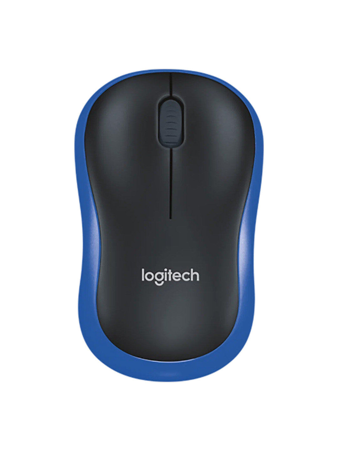 Мышь Logitech M186, беспроводная, с колесом прокрутки, синяя — фото 1