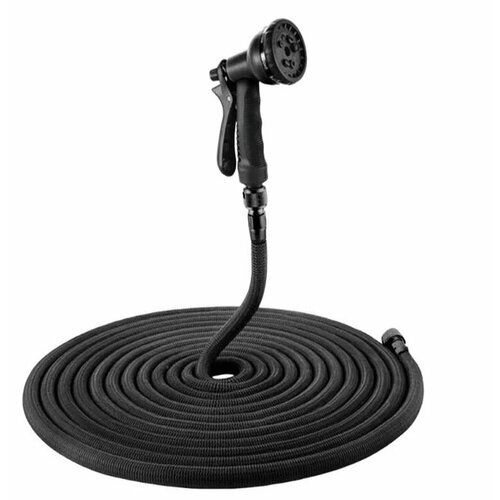 Растягивающийся садовый шланг XIANLIN 7,5 м. черный (MH-JX-25FT)