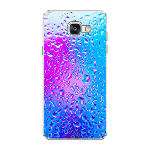 Силиконовый чехол на Samsung Galaxy A5 2016 / Самсунг Галакси A5 2016 Капли на стекле пластиковый чехол грустный кот в доспехах на samsung galaxy a5 2016 самсунг галакси а5 2016