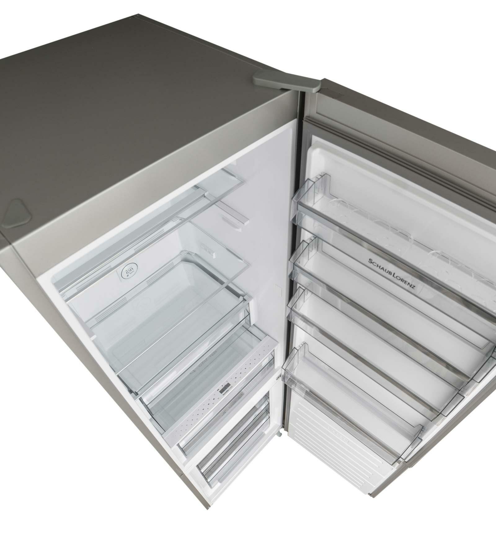 Холодильник Schaub Lorenz SLU S379Y4E, черное стекло, двухкамерный, No Frost, зона свежести, ионизация - фото №16