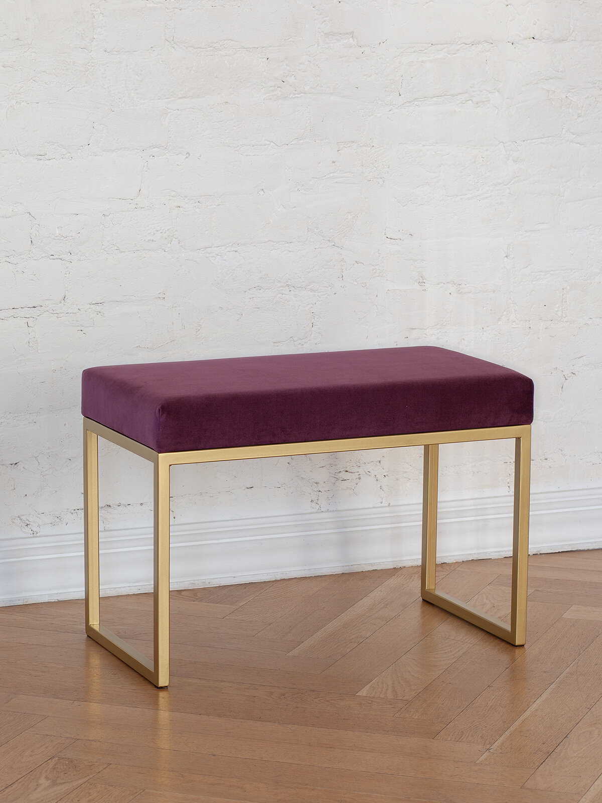 Банкетка в прихожую, спальню GREENWEEN ALBA SMART, золотая, Marsala, 650х350х450 — фото 1