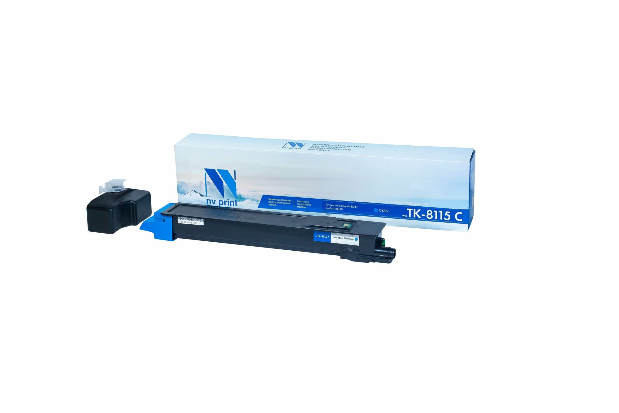 Картридж NV Print NV-TK8115C, голубой, 6000 страниц, совместимый для Kyocera ECOSYS M8124cidn/M8130cidn/M8124/M8130