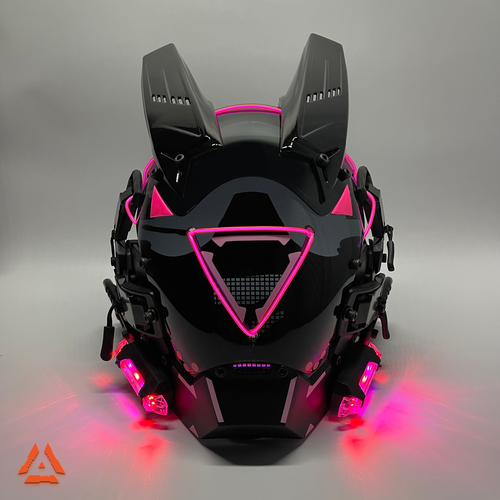 фото Кибер маска будущего. led. женский косплей. стример tech-wear