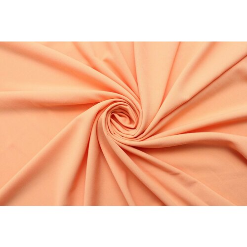 Ткань Креп-стрейч персиковый, ш150см, 0,5 м