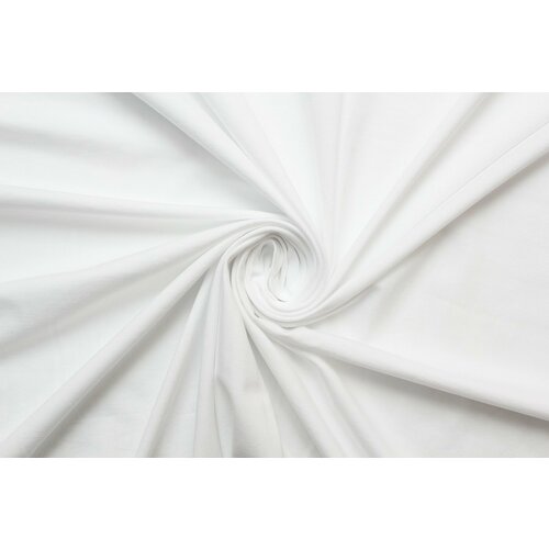 Ткань Трикотаж-стрейч белый, ш140см, 0,5 м