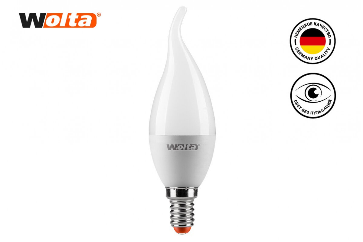 Светодиодная лампа WOLTA Standard CD37 7.5Вт 625лм Е14 6500К - фото №11