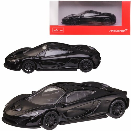 Машина металл. 1:43 McLaren P1, цвет черный RASTAR 58700B rastar машина р у 1 14 mclaren p1 цвет оранжевый 40mhz