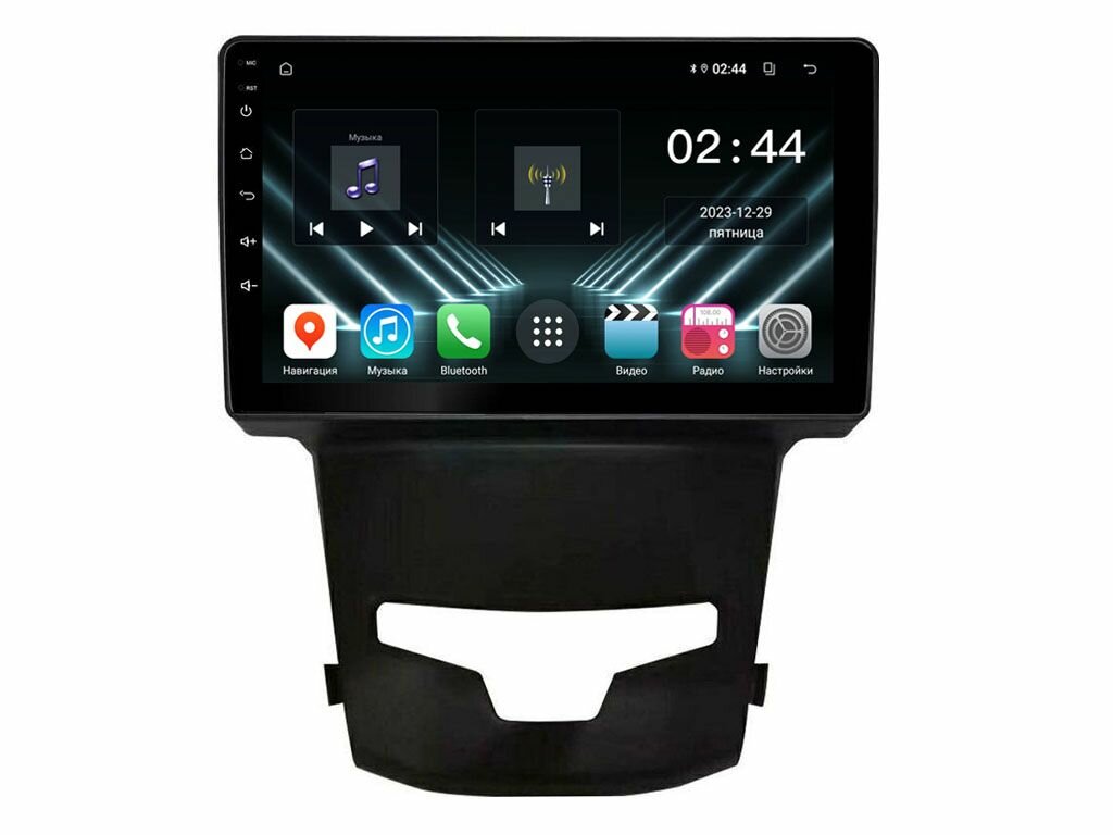 Штатная магнитола SsangYong Actyon 2 2013-2023 UNISON 09A1 2Gb/32Gb IPS BT Wi-Fi CarPlay (355-09A1)