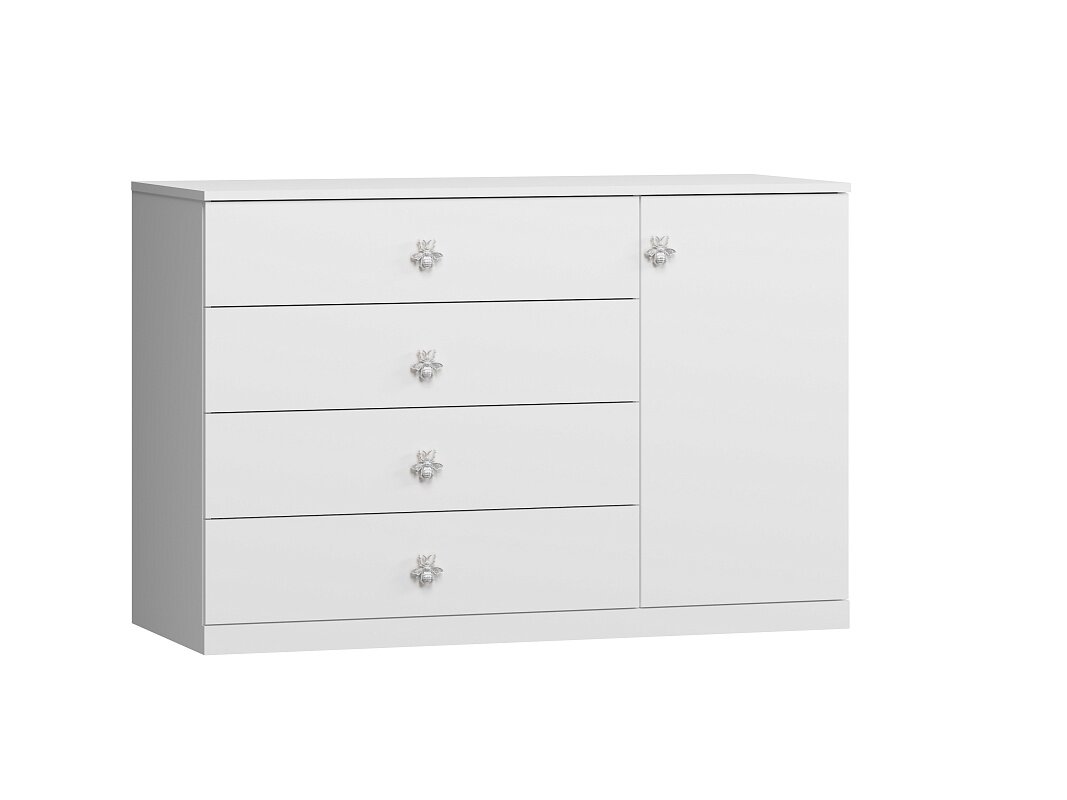 фото Комод Скарабей - 2 Белый 120x52x80 фабрика «Мебель Лэнд 24»