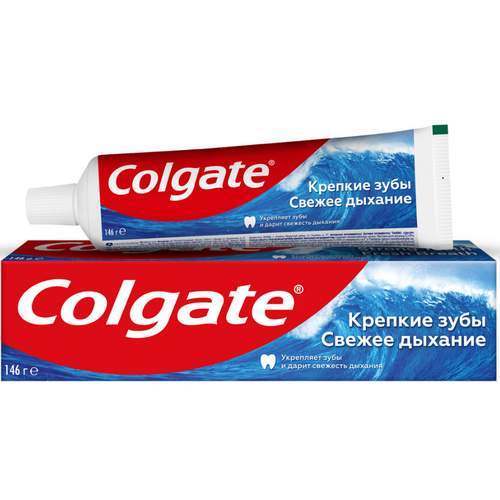 Набор из 3 штук Зубная паста Colgate свежее дыхание крепкие зубы 100мл зубная паста освежающая colgate крепкие зубы свежее дыхание 100 мл