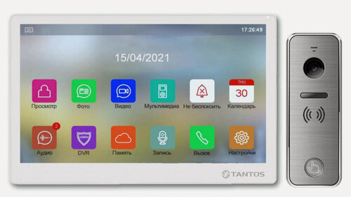 Изображение товара Комплект видеодомофонов TANTOS Stark HD с Wi-Fi и IPS-экраном 10 дюймов