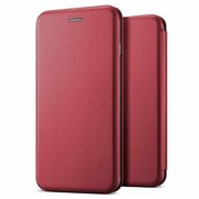 Чехол-книга боковая для Huawei P Smart (2021) бордовый
