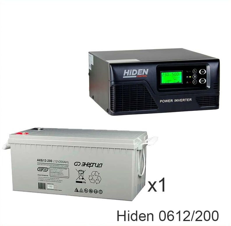ИБП Hiden Control HPS20-0612 + Энергия АКБ 12–200