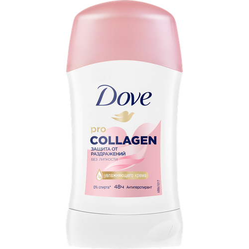 Антиперспирант-стик женский DOVE Pro-Collagen, 40мл антиперспирант dove невидимый стик 40мл