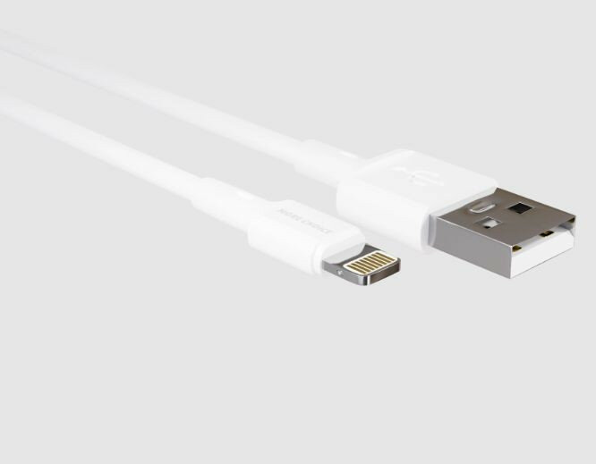 Кабель (MORE CHOICE (4627151197548) K14i USB-8 Pin 2A 0.25m - белый)