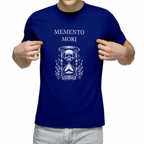 printio коврик для мышки memento mori помни о смерти Футболка Us Basic, размер S, синий