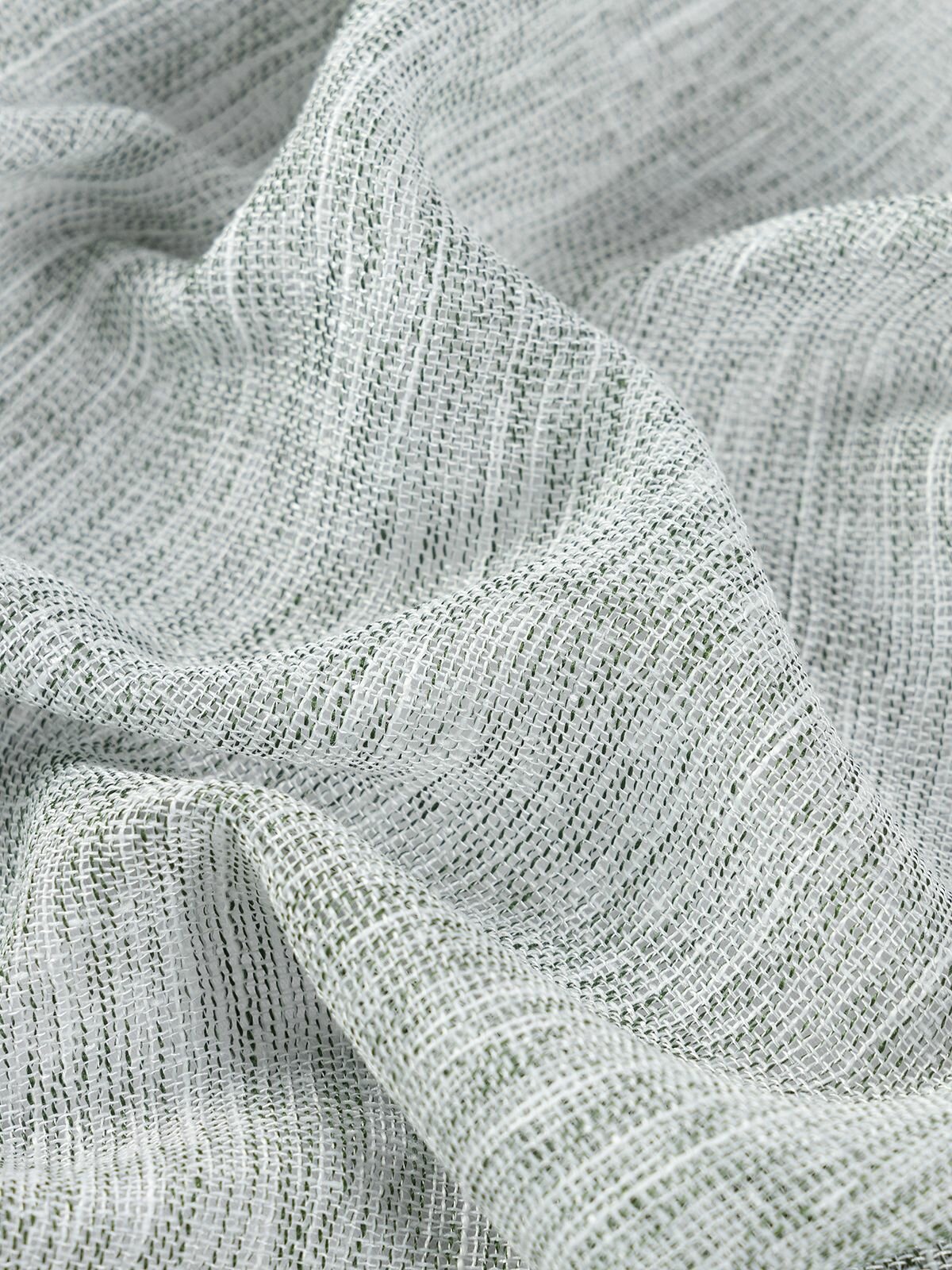 Штора на ленте DAILY by T "Бланш" лен/меланж, зеленый, 200x270, 1 шт