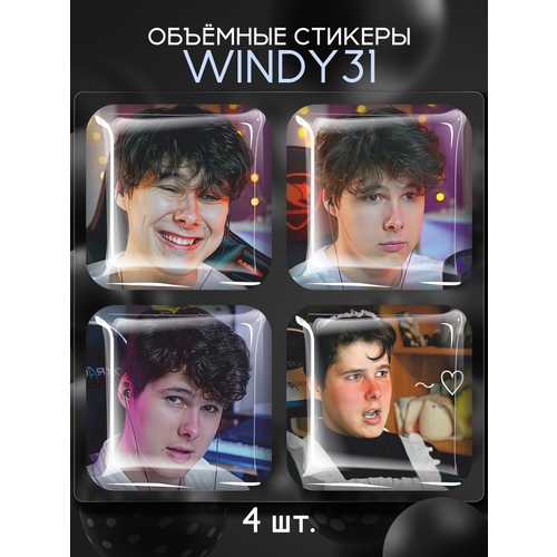 Наклейки на телефон 3D стикеры Windy31 Андрей Винди