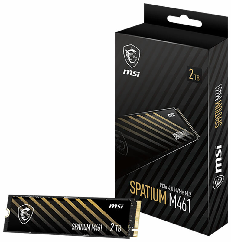 Твердотельный накопитель SPATIUM M461 PCIe 4.0 NVMe M.2 2TB (S78-440Q550-P83) MSI - фото №7